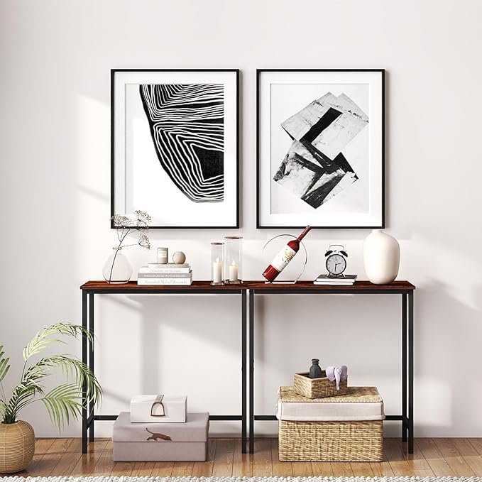 HollyHOME Narrow Console Table, 29.5" Slim Entryway Table, Sofa Stand, Hallway - Image 6