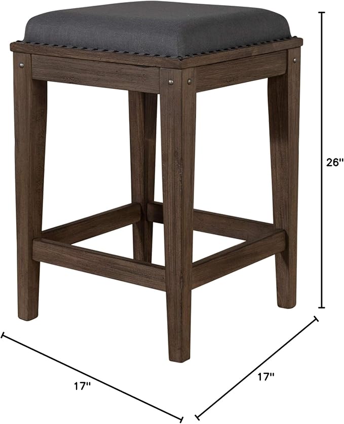 Liberty Furniture Industries Sonoma Road Console Stool, W17 x D17 x H26 - Image 3