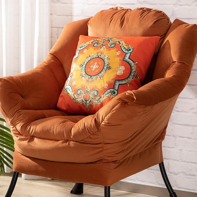 HollyHOME Modern Fabric Large Lazy Chair, Accent Oversized Comfy Reading Chair - Image 9