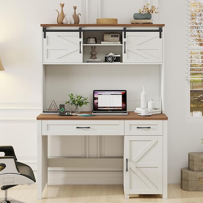 Farmhouse 47" Executive Desk, Computer Desk by Vabches