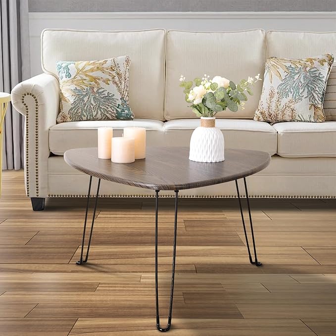Folding Coffee Tables for Small Spaces Foldable Industrial Sofa Center Table - Image 3