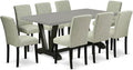 East West Furniture V697AB106-9 9 Piece Dining Room Table Set Includes a by EastWestFurniture