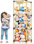 200L Stuffed Animal Zoo Storage, 3-Tier Extra Large Stuffed Animal Holder by Keeswin