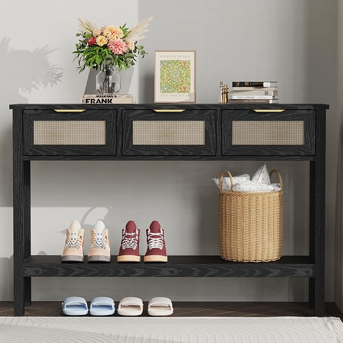 Entryway Table, Boho Console Table - Image 8