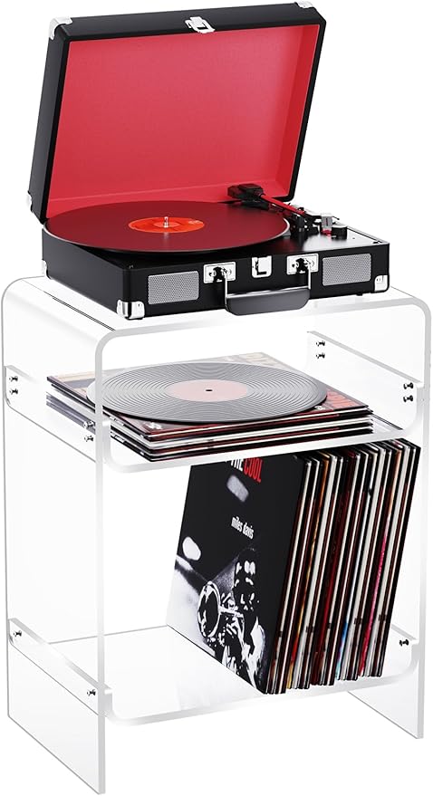 Acrylic Record Player Table by AcrylicTableFurniture