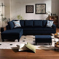L Shaped Sectional Couch with Otttoman, Apartments by FONTOI