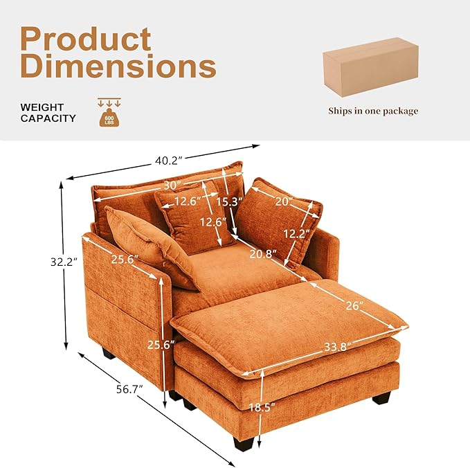 Furniliving Oversized Accent Chair - Image 2