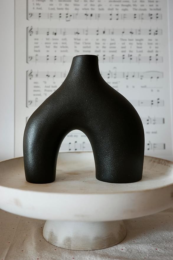Carrot's Den Donut Vase, Olive Plant, Living Room, Modern Home - Image 2