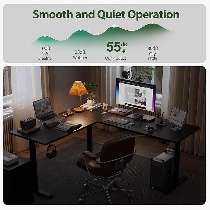 Agilestic L Shaped Standing Desk Adjustable Height, Electric Corner Standing - Image 8