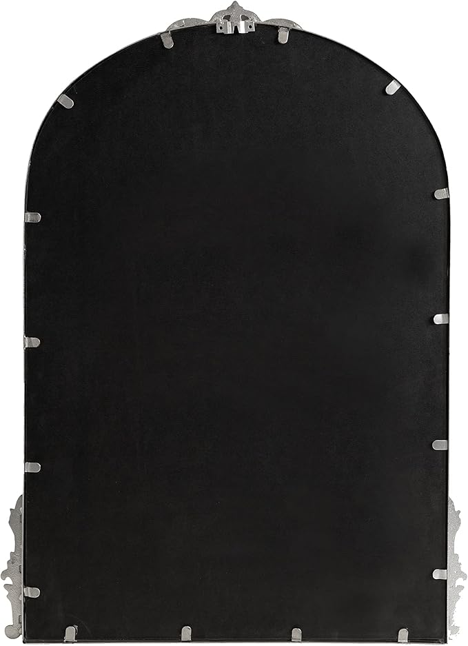 Kate and Laurel Myrcelle Traditional Arched Mirror; 25 x 33; Silver; Decorative - Image 7