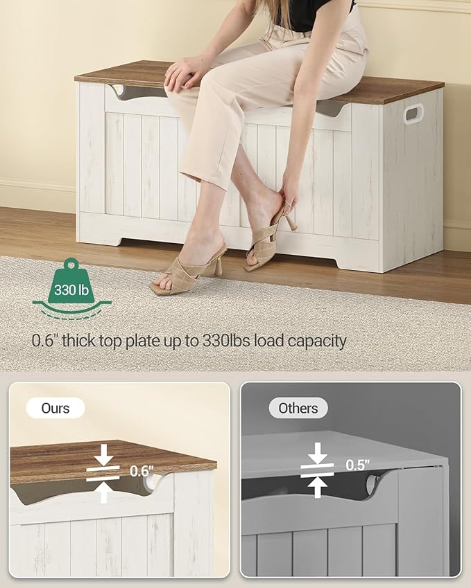 39.4" Storage Chest, Storage Bench Trunk - Image 9