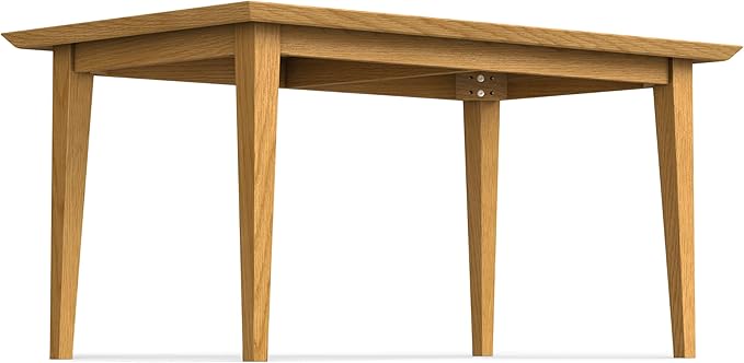 SIMPLIHOME Colby Dining Table, Solid Wood Oak Veneer in Oak, 60 x 36 inches - Image 6