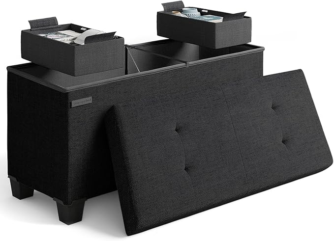 STORAGEBUD Storage Ottoman Bench by STORAGEBUD