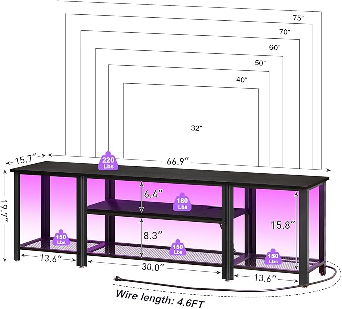 WelFurGeer Industrial Metal TV Stands - Image 6