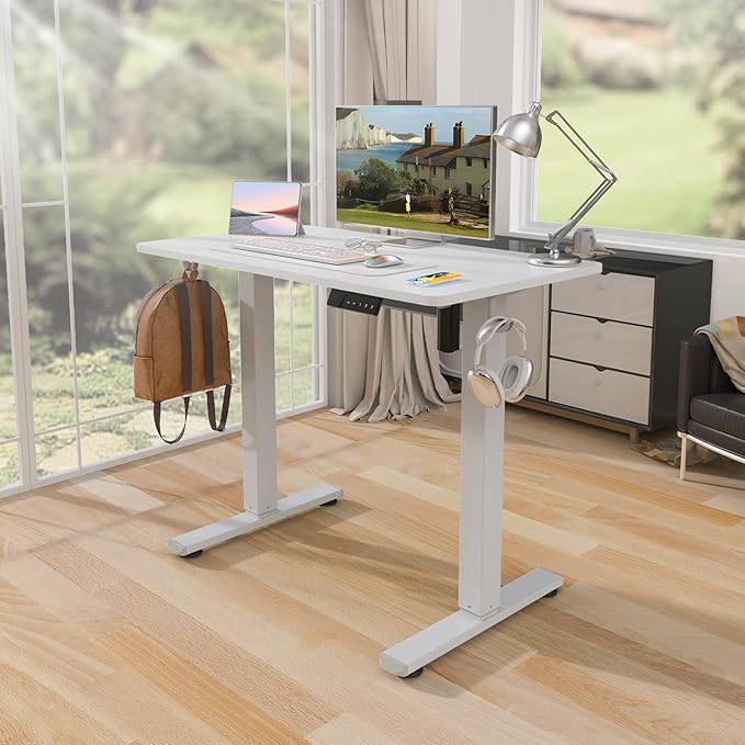 Kingant Standing Desk Height Adjustable Small Electric Stand Up Desks - Image 6