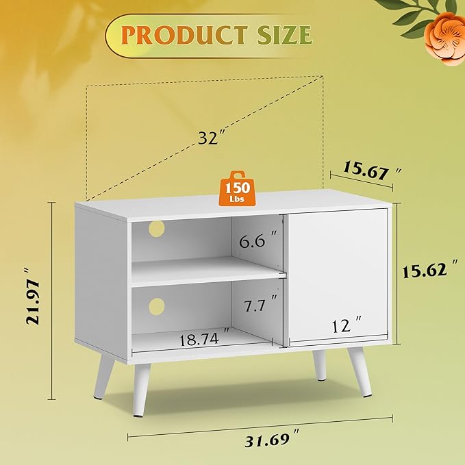 WLIVE TV Stand for 40 Inch TVs, Small Entertainment Center - Image 3