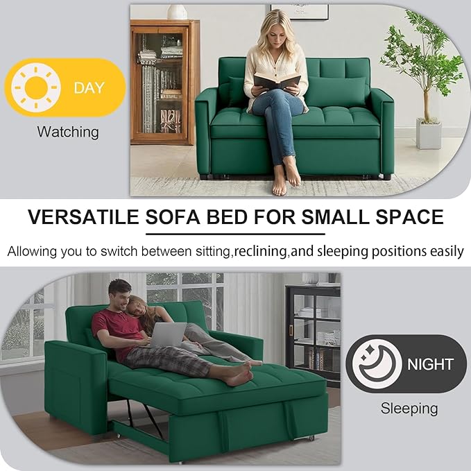 3 in1 Sofa Bed, Pull-Out Sleeper Sofa Bed - Image 5