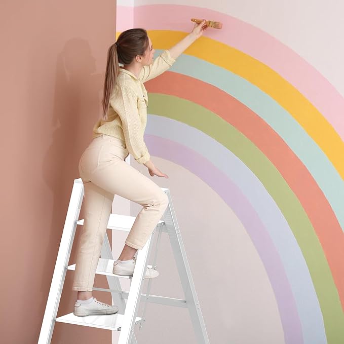 3 Step Lightweight Folding Ladder - Image 2