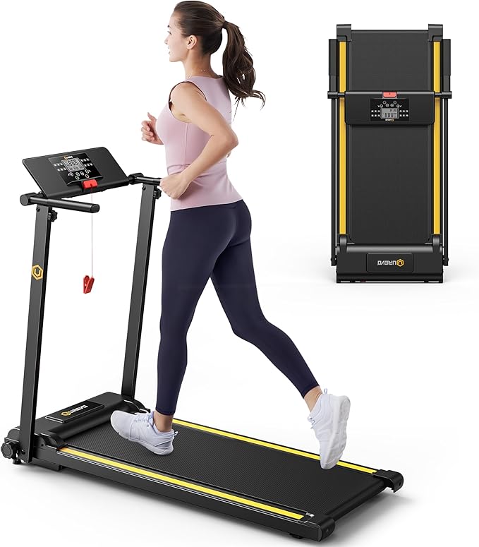 UREVO Treadmill with Desk Workstation, Walking Pad Treadmills by UREVO