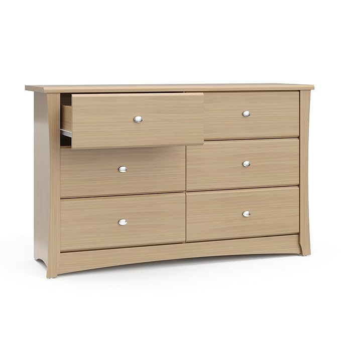 Storkcraft Crescent 6 Drawer Double Dresser – GREENGUARD Gold Certified - Image 4