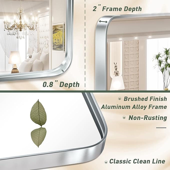 TokeShimi 60 x 30 Inch Wall Mirror - Image 3