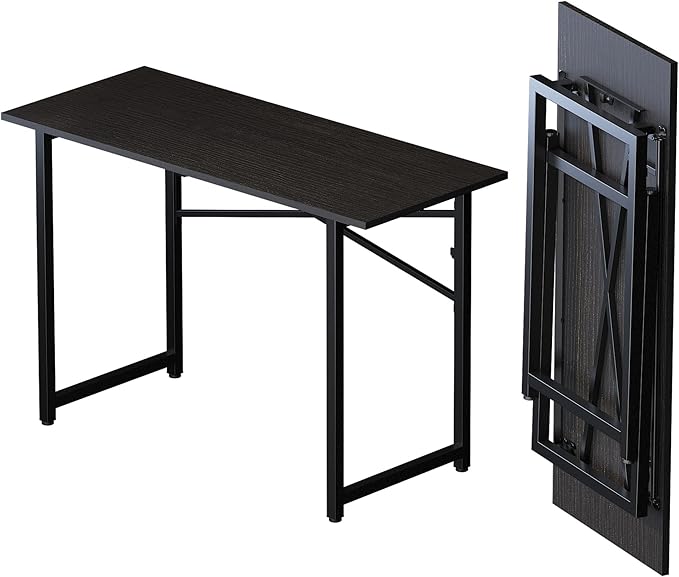 Folding Computer Desk 47 inch Writing Gaming Computer Camping Table, No by Lutown-TeenHome
