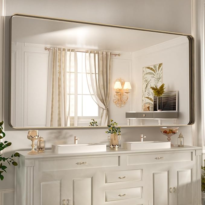 WEER 72x36 Inch Bronze Bathroom Mirror by WEER