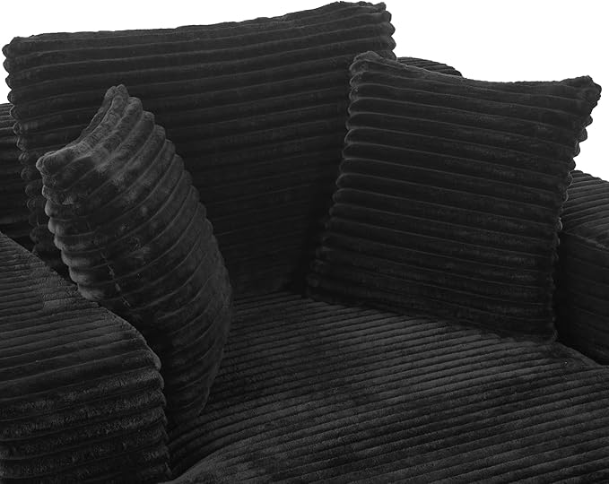 Oversized Chaise Daybed Lounge Sleeper Chair Sofa Bed Indoor, Fluffy Corduroy - Image 7