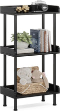 Hosfais Bookshelf Small Book Shelf, 3 Tier Wood Bookcase Industrial Bookshelf by HosfaisHome