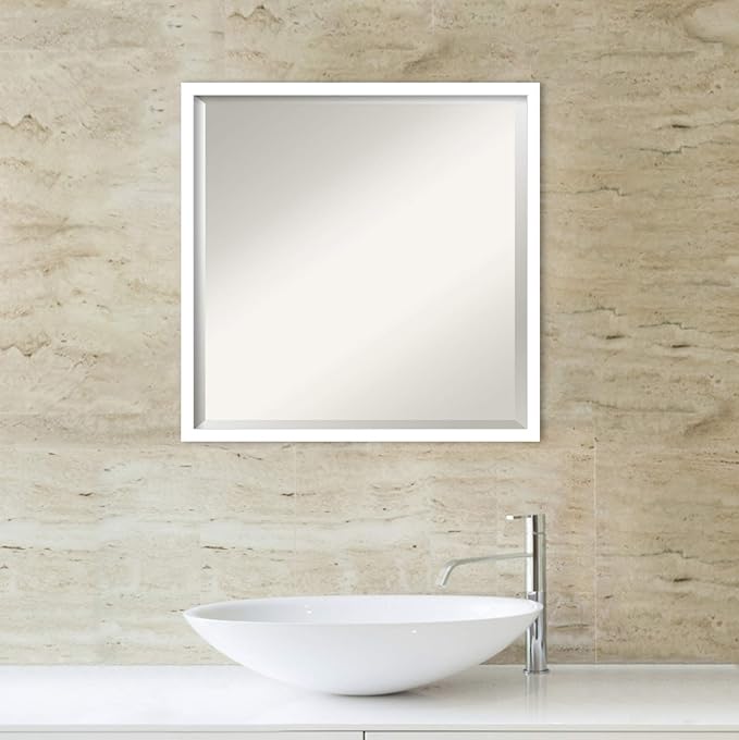 Amanti Art White Bathroom Mirror - Image 5