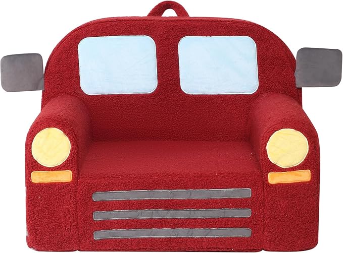 Comfy Toddler Chair, Kids Fire Engine Couch by MOMCAYWEX