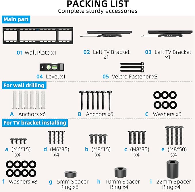 HOME VISION Heavy Duty TV Wall Mount - Image 8