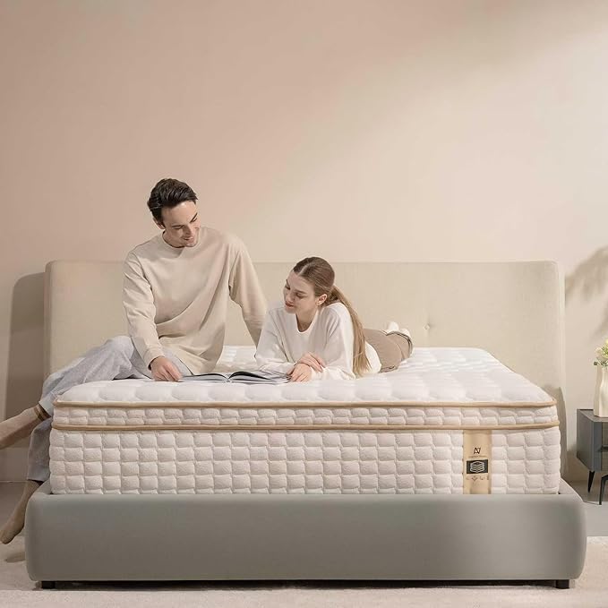 King Size Mattress, 12 Inch Hybrid King Mattress in a Box, Medium Firm by Unknown