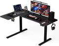 59 Inch L Shaped Standing Desk Adjustable Height, Gaming Electric Corner by Acrolix