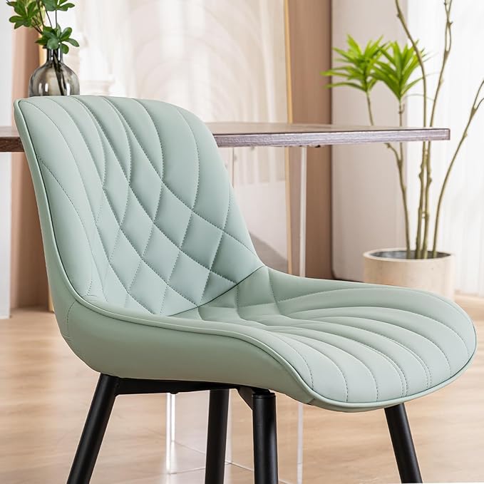 YOUNUOKE Dining Chairs Set of 2 Mid Century Modern Kitchen Chair Comfortable - Image 6