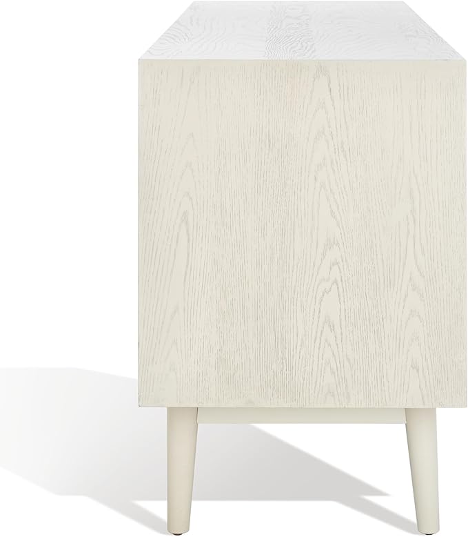 SAFAVIEH Couture Collection Tomas Mid-Century White Washed 3-Drawer Sliding - Image 8