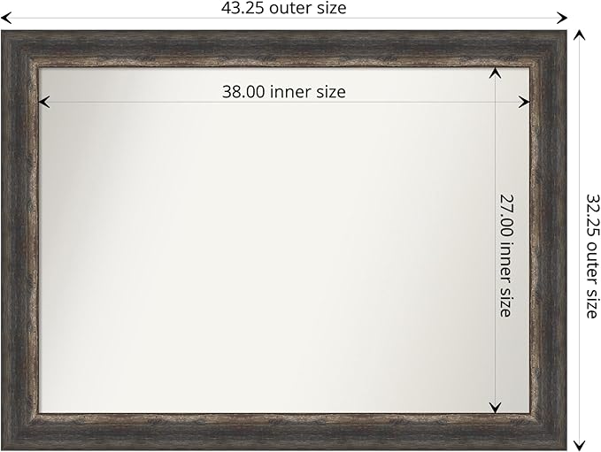 Amanti Art Bronze Bathroom Mirror - Image 4