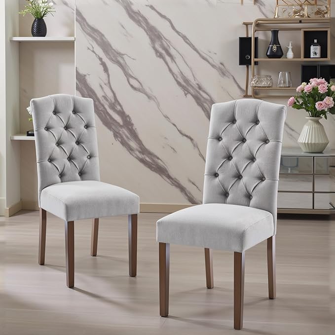 Tufted Upholstered Parsons Dining Chair - Image 3
