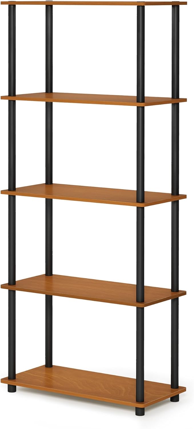 Furinno Turn-N-Tube 5-Tier Multipurpose Shelf / Display Rack / Storage Shelf / by Furinno-FitsYourSpaceFitsYourBudget