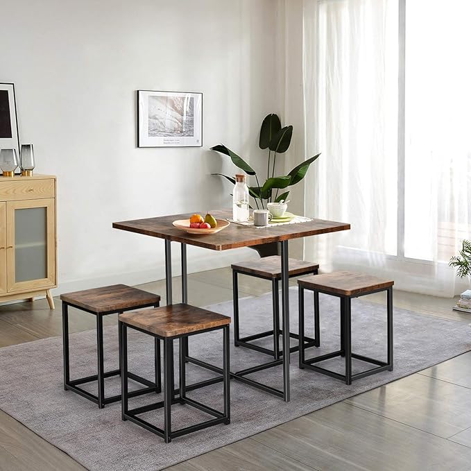 Giantex 5 Piece Dining Table Set, Dining Set - Image 2