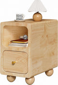 Solid Wood Night Stand, Narrow Nightstand by MVPSONAG
