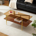 Rectangle Coffee Table, Mid-Century Modern Design, L41*W21*H17 inch, by PineFlicker