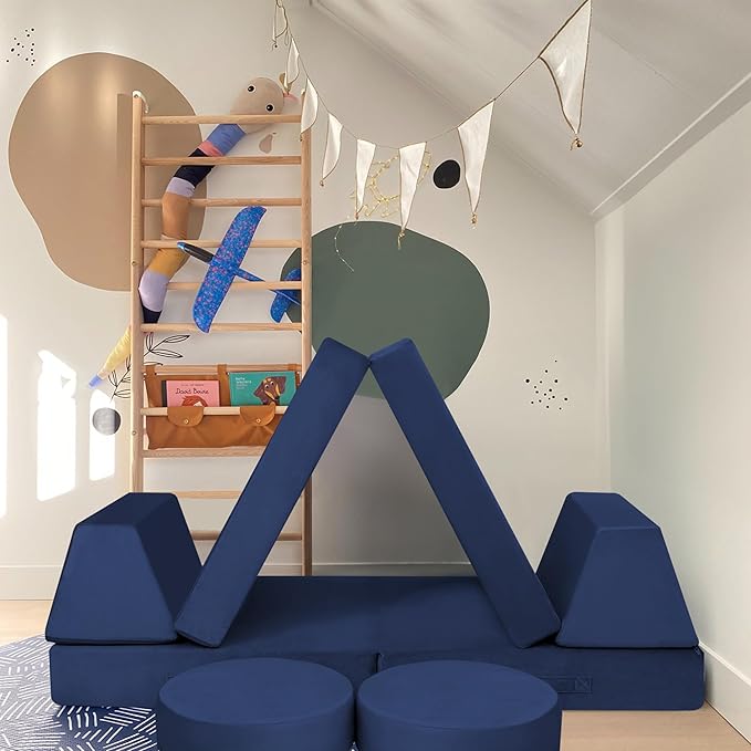 MeMoreCool Modular Kids Couch for Playroom, Building Fort Explorer Sofa - Image 2