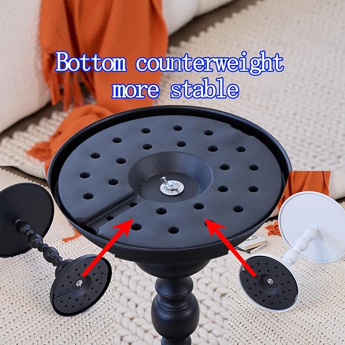 Chic Vintage Round Side Table - Image 3