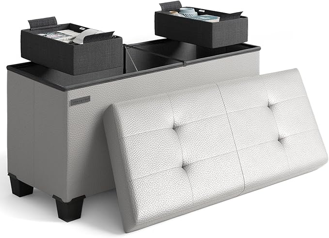 STORAGEBUD Storage Ottoman Bench by STORAGEBUD