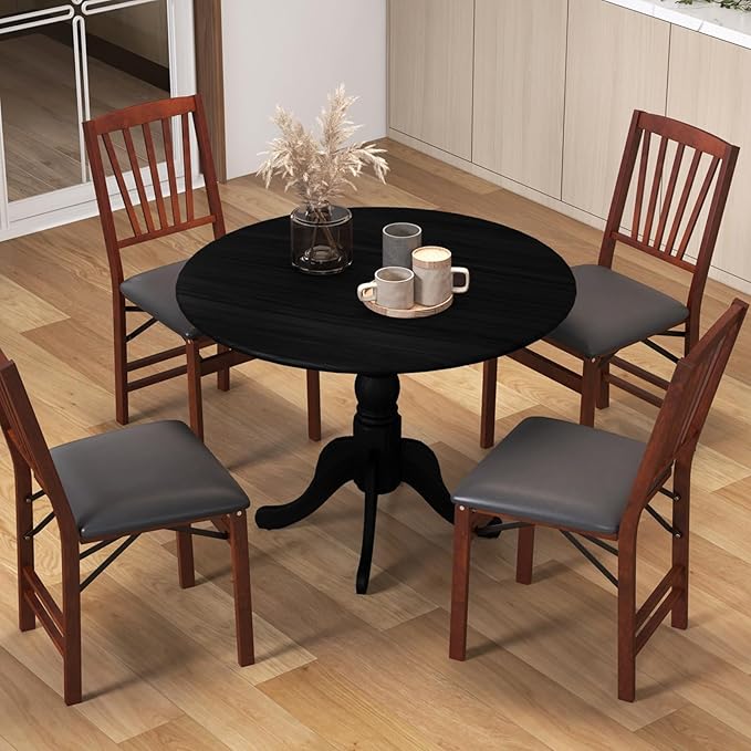 COSTWAY Round Dining Table for 4, 39 inch Kitchen Table - Image 7