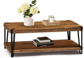 Alaterre Furniture Ryegate 48" Live Edge Wood Coffee Table â€“ Solid Acacia by AlaterreFurniture