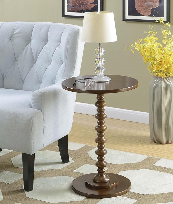 Convenience Concepts Palm Beach Spindle 17.75" Traditional Round End Living Room - Image 2