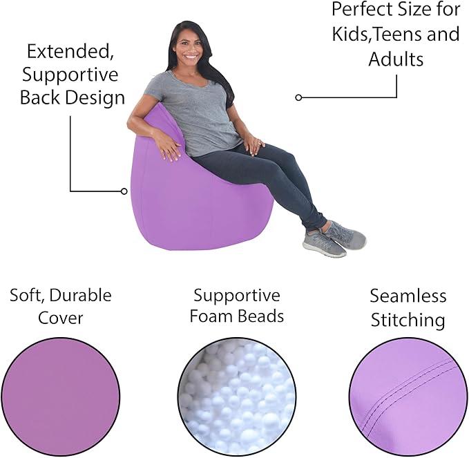FDP SoftScape Dew Drop Bean Bag Chair - Image 6