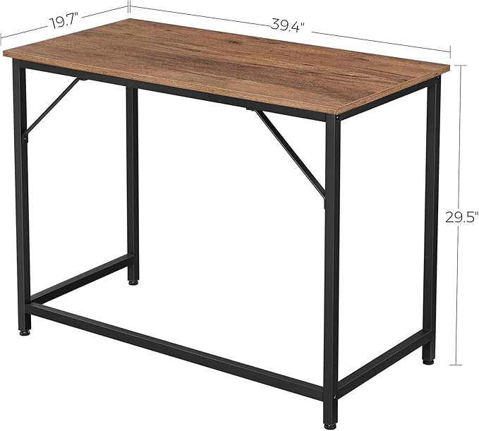 VASAGLE Computer Desk, Office Work Desk, - Image 3